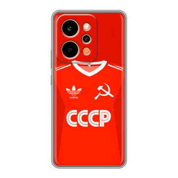 Силиконовый чехол на Realme P4 Power с принтом Флаг Герб СССР