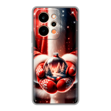 Силиконовый чехол на Realme P4 Power с принтом Новый год