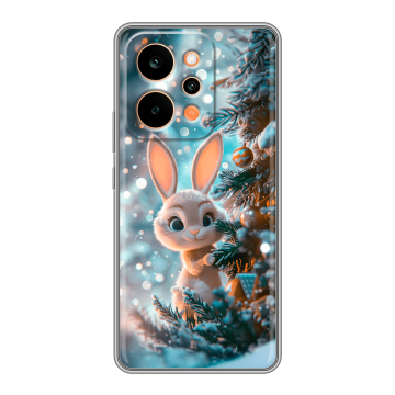 Силиконовый чехол на Realme P4 Power с принтом Новый год