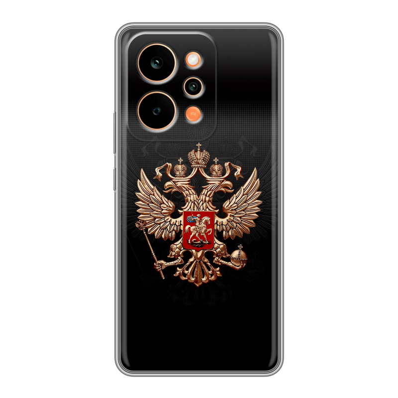 Силиконовый чехол на Realme P4 Power с принтом Герб России Силиконовый чехол на Realme P4 Power с принтом Герб России