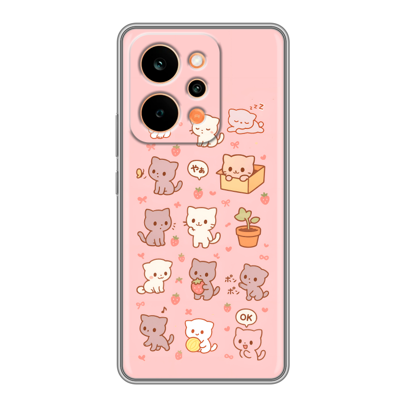 Силиконовый чехол на Realme P4 Power с принтом Hello Kitty Хелоу Кити Силиконовый чехол на Realme P4 Power с принтом Hello Kitty Хелоу Кити