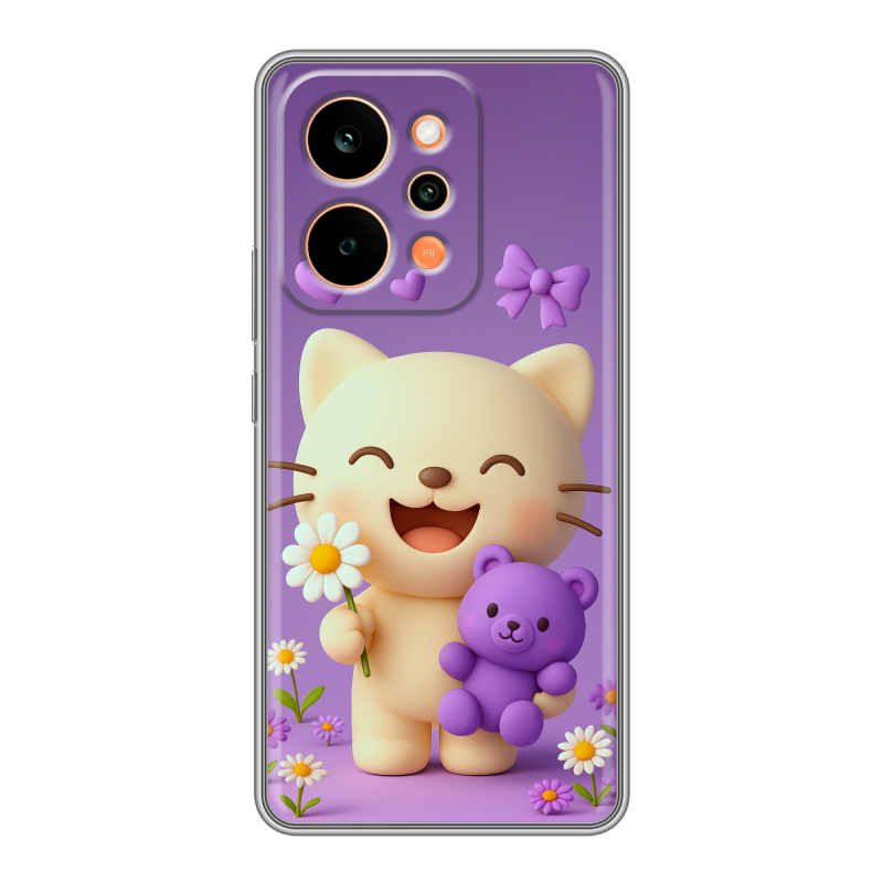 Силиконовый чехол на Realme P4 Power с принтом для девочек Силиконовый чехол на Realme P4 Power с принтом для девочек