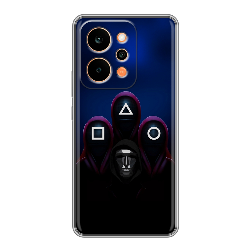 Силиконовый чехол на Realme P4 Power с принтом Игра Кальмара Силиконовый чехол на Realme P4 Power с принтом Игра Кальмара