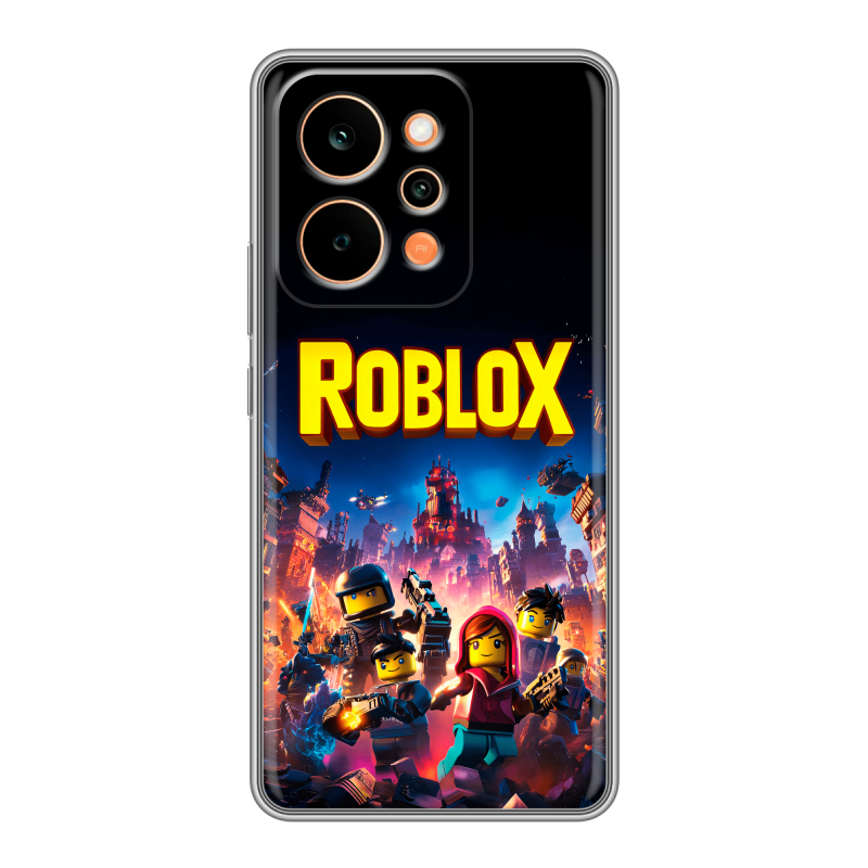Силиконовый чехол на Realme P4 Power с принтом Roblox Роблокс Силиконовый чехол на Realme P4 Power с принтом Roblox Роблокс