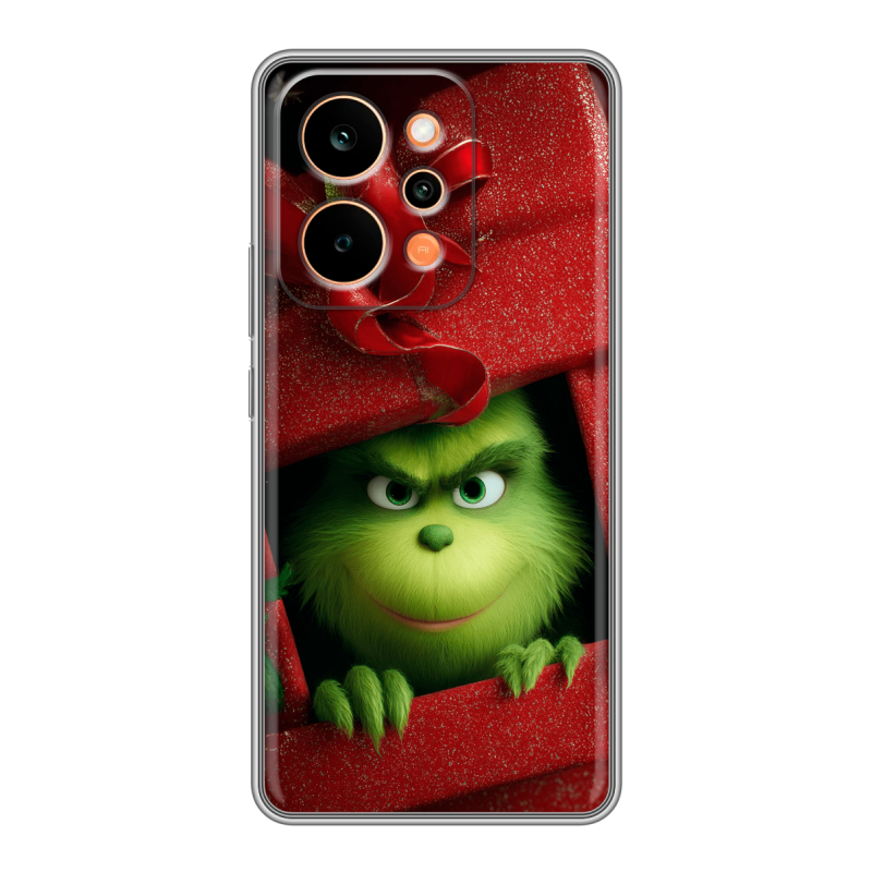 Силиконовый чехол на Realme P4 Power с принтом Новый год Силиконовый чехол на Realme P4 Power с принтом Новый год