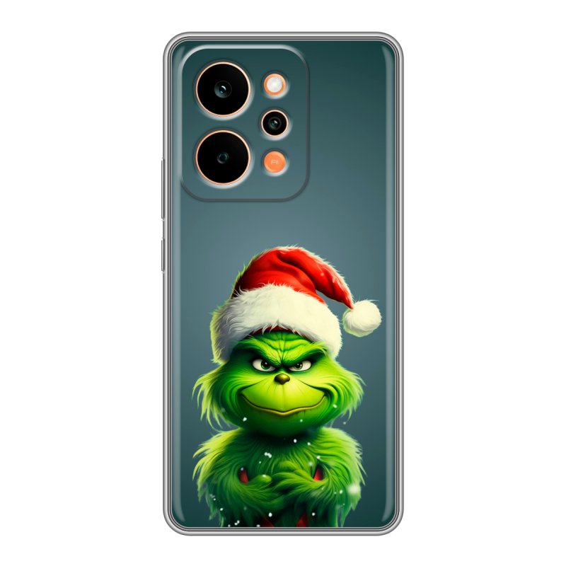 Силиконовый чехол на Realme P4 Power с принтом Новый год Силиконовый чехол на Realme P4 Power с принтом Новый год