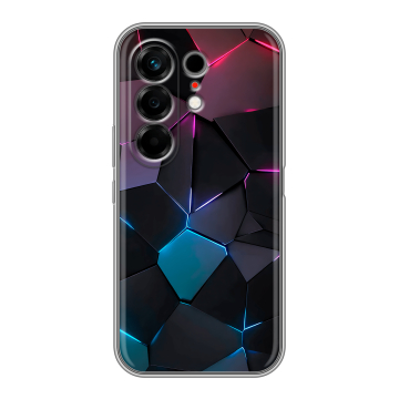 Силиконовый чехол на Tecno Camon 50 с принтом Геометрия неона Силиконовый чехол на Tecno Camon 50 с принтом Геометрия неона