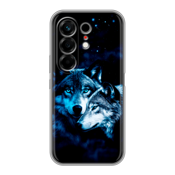 Силиконовый чехол на Tecno Camon 50 с принтом Волки Силиконовый чехол на Tecno Camon 50 с принтом Волки