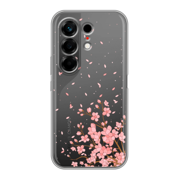 Силиконовый чехол на Tecno Camon 50 с принтом Ветка сакуры Силиконовый чехол на Tecno Camon 50 с принтом Ветка сакуры
