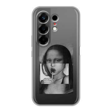 Силиконовый чехол на Tecno Camon 50 с принтом Мона Лиза Силиконовый чехол на Tecno Camon 50 с принтом Мона Лиза