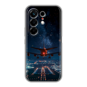 Силиконовый чехол на Tecno Camon 50 с принтом самолет Силиконовый чехол на Tecno Camon 50 с принтом самолет