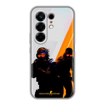 Силиконовый чехол на Tecno Camon 50 с принтом Контер страйк Counter strike