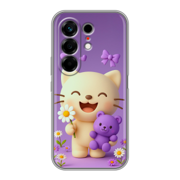 Силиконовый чехол на Tecno Camon 50 с принтом для девочек Силиконовый чехол на Tecno Camon 50 с принтом для девочек