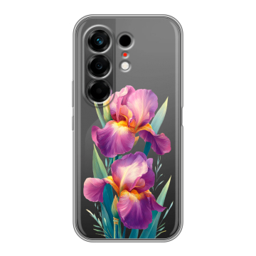 Силиконовый чехол на Tecno Camon 50 с принтом Цветы орхидеи