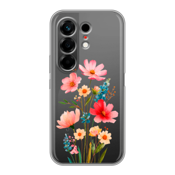 Силиконовый чехол на Tecno Camon 50 с принтом Цветы