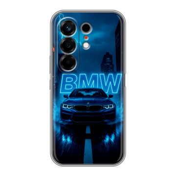 Силиконовый чехол на Tecno Camon 50 с принтом BMW БМВ Силиконовый чехол на Tecno Camon 50 с принтом BMW БМВ