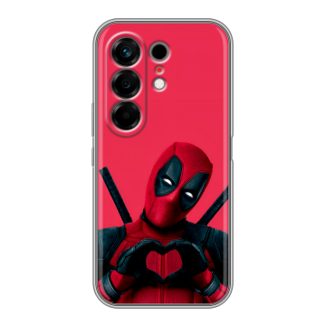 Силиконовый чехол на Tecno Camon 50 с принтом Дедпул Deadpool