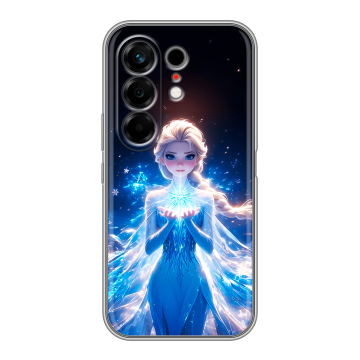Силиконовый чехол на Tecno Camon 50 с принтом Холодное сердце Frozen
