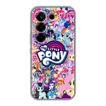 Силиконовый чехол на Tecno Camon 50 с принтом My little pony Дружба чудо