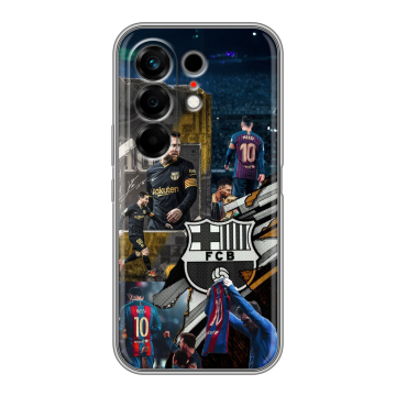 Силиконовый чехол на Tecno Camon 50 с принтом Messi Barcelona Силиконовый чехол на Tecno Camon 50 с принтом Messi Barcelona