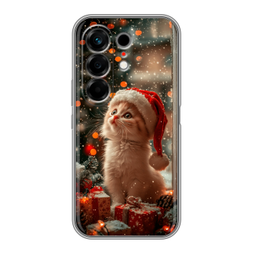 Силиконовый чехол на Tecno Camon 50 с принтом Новый год
