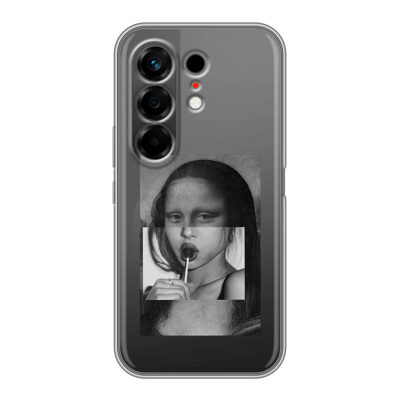 Силиконовый чехол на Tecno Camon 50 с принтом Мона Лиза Силиконовый чехол на Tecno Camon 50 с принтом Мона Лиза