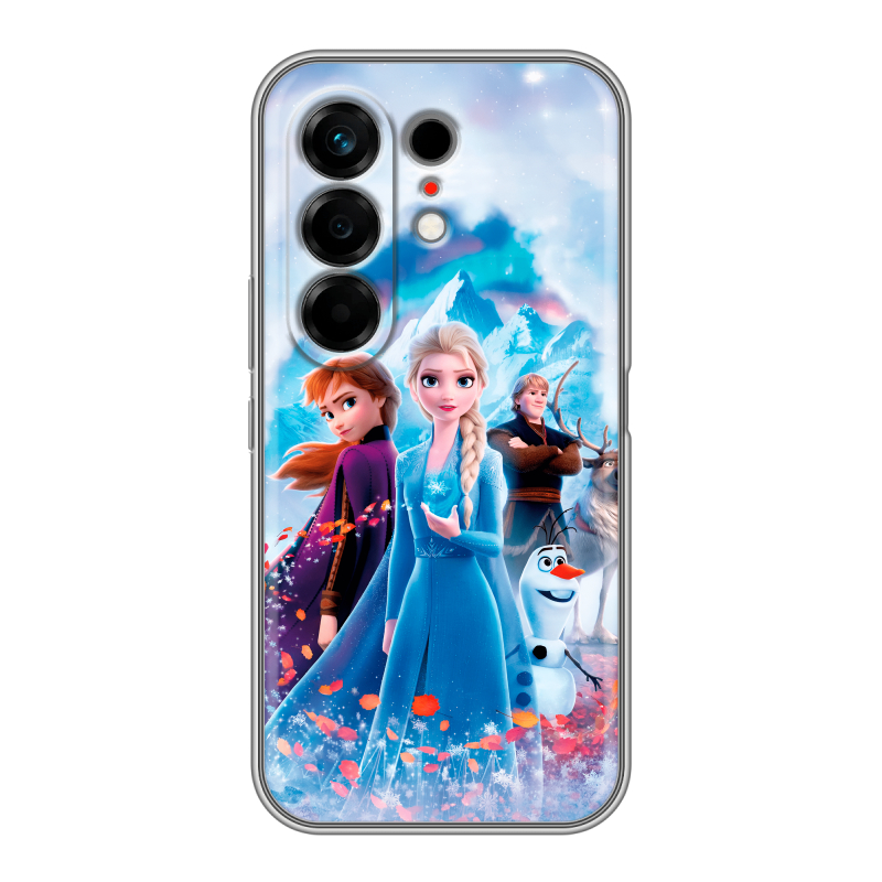 Силиконовый чехол на Tecno Camon 50 с принтом Холодное сердце Frozen Силиконовый чехол на Tecno Camon 50 с принтом Холодное сердце Frozen