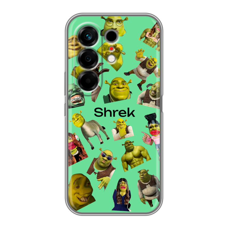 Силиконовый чехол на Tecno Camon 50 с принтом Шрек Shrek Силиконовый чехол на Tecno Camon 50 с принтом Шрек Shrek