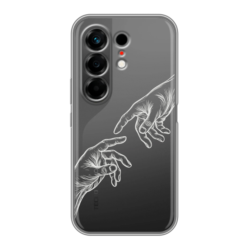 Силиконовый чехол на Tecno Camon 50 с принтом Сотворение мира Силиконовый чехол на Tecno Camon 50 с принтом Сотворение мира