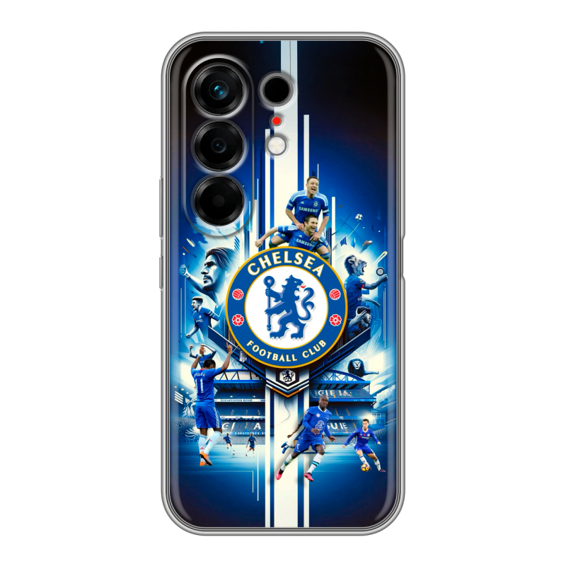 Силиконовый чехол на Tecno Camon 50 с принтом Chelsea Челси Силиконовый чехол на Tecno Camon 50 с принтом Chelsea Челси