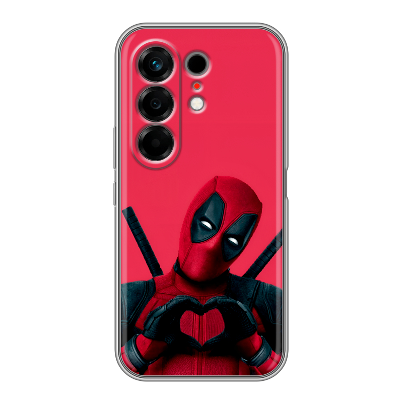 Силиконовый чехол на Tecno Camon 50 с принтом Дедпул Deadpool Силиконовый чехол на Tecno Camon 50 с принтом Дедпул Deadpool