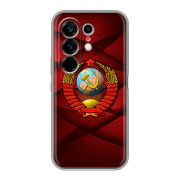 Силиконовый чехол на Tecno Camon 50 Ultra с принтом Герб СССР Силиконовый чехол на Tecno Camon 50 Ultra с принтом Герб СССР