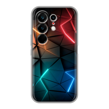 Силиконовый чехол на Tecno Camon 50 Ultra с принтом Абстракция неон Силиконовый чехол на Tecno Camon 50 Ultra с принтом Абстракция неон
