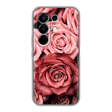 Силиконовый чехол на Tecno Camon 50 Ultra с принтом Цветы розы Силиконовый чехол на Tecno Camon 50 Ultra с принтом Цветы розы