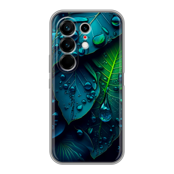 Силиконовый чехол на Tecno Camon 50 Ultra с принтом Листья Силиконовый чехол на Tecno Camon 50 Ultra с принтом Листья