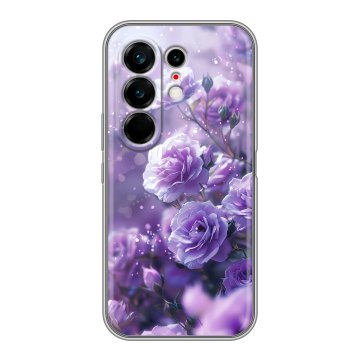 Силиконовый чехол на Tecno Camon 50 Ultra с принтом Розы цветы
