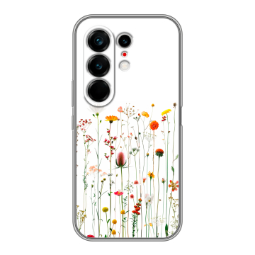 Силиконовый чехол на Tecno Camon 50 Ultra с принтом цветы Силиконовый чехол на Tecno Camon 50 Ultra с принтом цветы