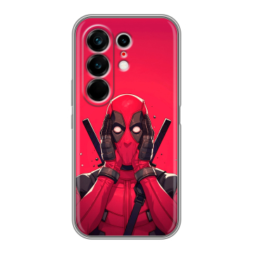 Силиконовый чехол на Tecno Camon 50 Ultra с принтом Дедпул Deadpool