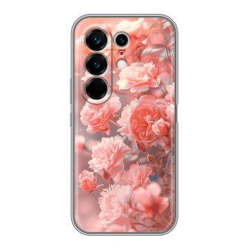 Силиконовый чехол на Tecno Camon 50 Ultra с принтом Розы цветы Силиконовый чехол на Tecno Camon 50 Ultra с принтом Розы цветы