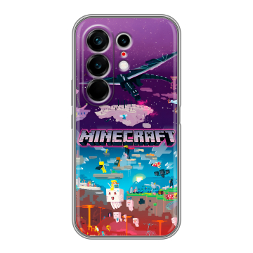 Силиконовый чехол на Tecno Camon 50 Ultra с принтом Майнкрафт Minecraft Силиконовый чехол на Tecno Camon 50 Ultra с принтом Майнкрафт Minecraft