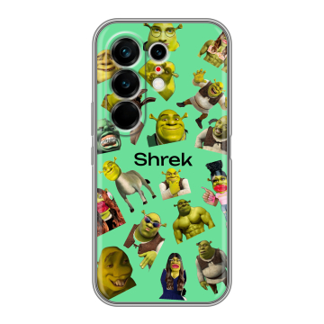 Силиконовый чехол на Tecno Camon 50 Ultra с принтом Шрек Shrek Силиконовый чехол на Tecno Camon 50 Ultra с принтом Шрек Shrek
