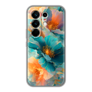 Силиконовый чехол на Tecno Camon 50 Ultra с принтом Цветы Силиконовый чехол на Tecno Camon 50 Ultra с принтом Цветы