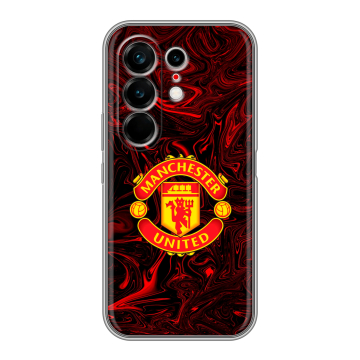 Силиконовый чехол на Tecno Camon 50 Ultra с принтом Manchester United Силиконовый чехол на Tecno Camon 50 Ultra с принтом Manchester United