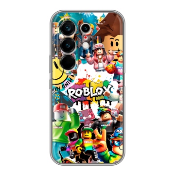 Силиконовый чехол на Tecno Camon 50 Ultra с принтом Roblox Роблокс