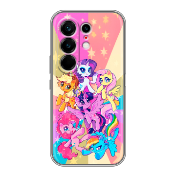 Силиконовый чехол на Tecno Camon 50 Ultra с принтом My little pony Дружба чудо Силиконовый чехол на Tecno Camon 50 Ultra с принтом My little pony Дружба чудо
