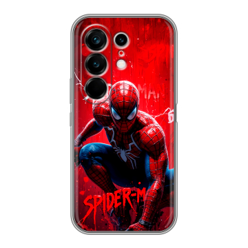 Силиконовый чехол на Tecno Camon 50 Ultra с принтом Spiderman Человек паук