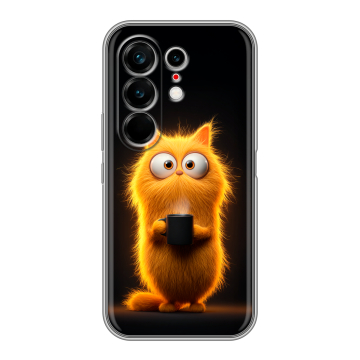 Силиконовый чехол на Tecno Camon 50 Ultra с принтом Смешной кот Силиконовый чехол на Tecno Camon 50 Ultra с принтом Смешной кот
