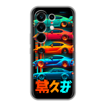 Силиконовый чехол на Tecno Camon 50 Ultra с принтом машины тачки Силиконовый чехол на Tecno Camon 50 Ultra с принтом машины тачки