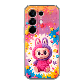 Силиконовый чехол на Tecno Camon 50 Ultra с принтом Labubu Лабубу Силиконовый чехол на Tecno Camon 50 Ultra с принтом Labubu Лабубу