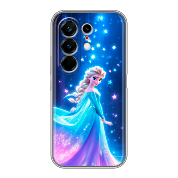 Силиконовый чехол на Tecno Camon 50 Ultra с принтом Холодное сердце Frozen